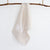 100% linen hand screen printed white gum nut tea towel by Krystol Brailey Designs
